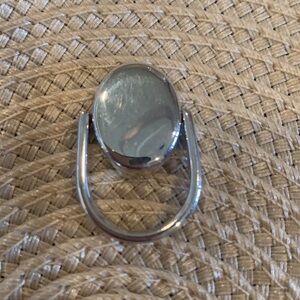 925 ready-to-engrave chunky silver ring size 7